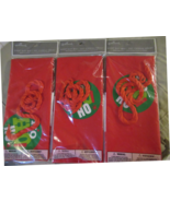 3 Piece Hallmark Christmas Giant Plastic Gift Bag with Tags and Tie 36 x 56 - $10.99