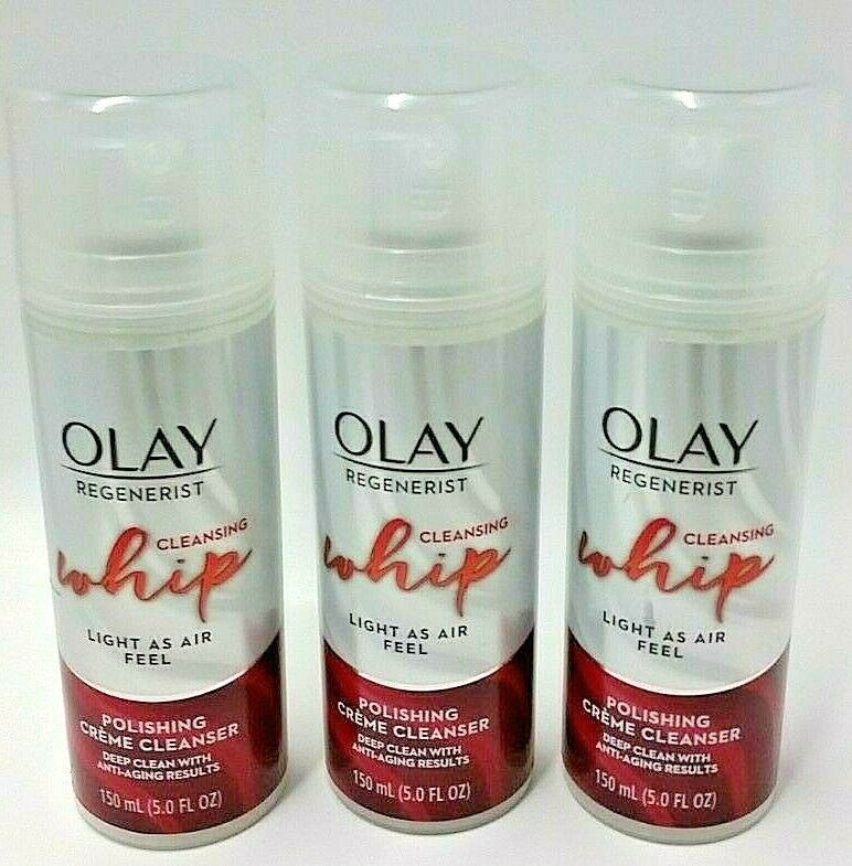 Primary image for ( LOT 3 ) Olay Regenerist Cleansing Whip Facial Cleanser 5 oz Ea BRAND NEW
