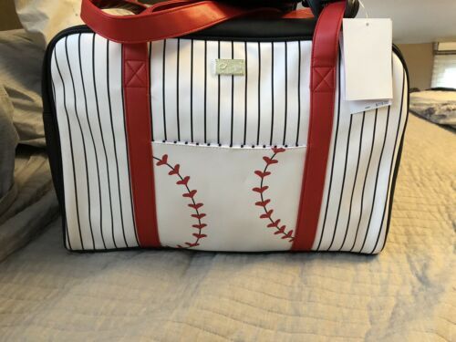 betsey johnson baseball tote