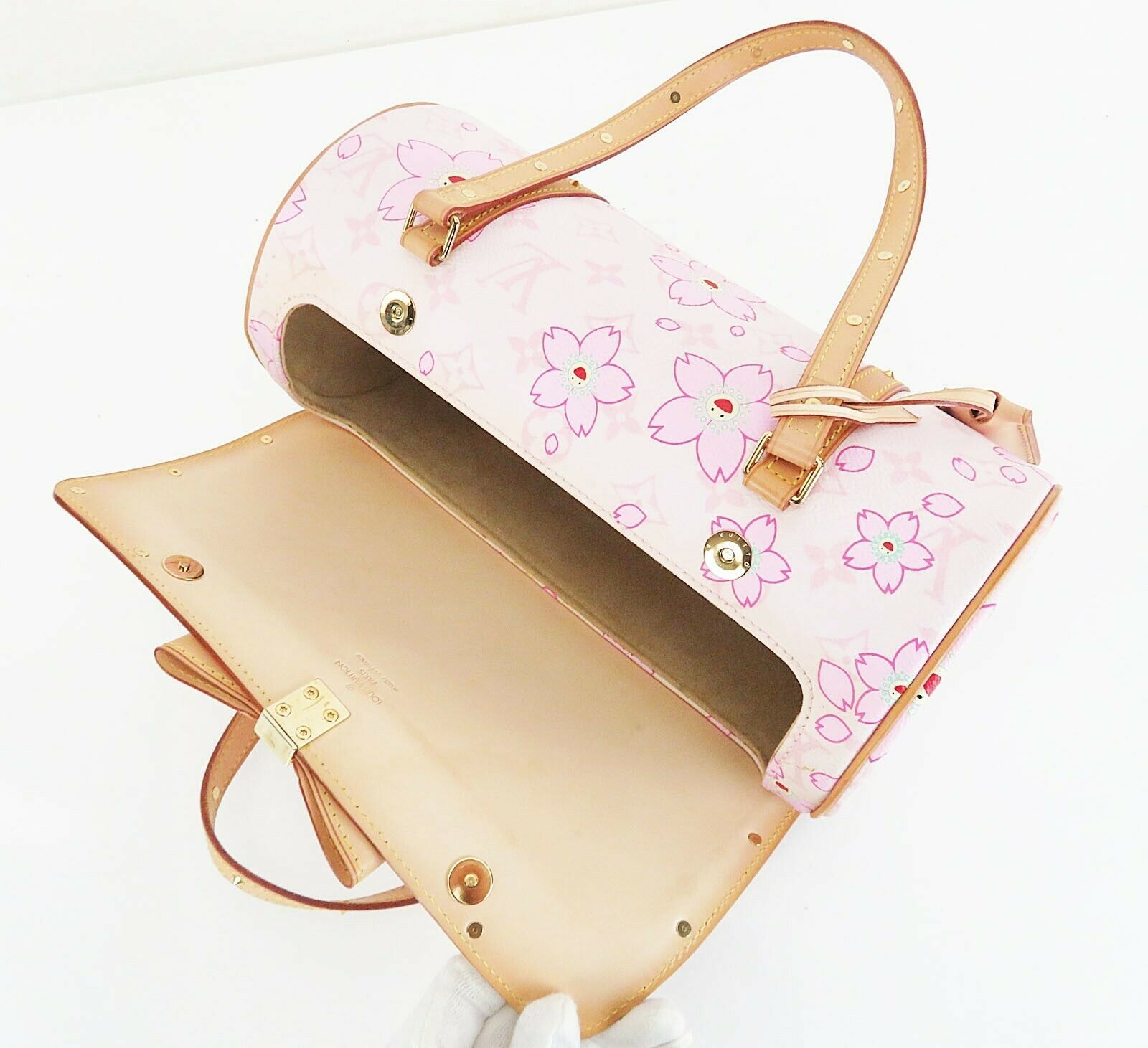 Auth LOUIS VUITTON Papillon Pink Cherry Blossom Monogram Hand Bag Purse #35742 - Women&#39;s Bags ...