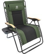Coastrail Outdoor Zero Gravity Chair Wood Armrest XXL Camping Lounge Cha... - $186.94