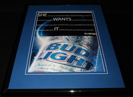 2004 Bud Light Beer Framed 11x14 ORIGINAL Advertisement