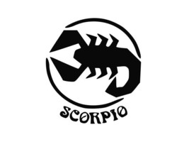 Scorpio Logo Birth Sign Astrology Zodiac Vinyl Decal Car Sticker Choose Size - $2.65+