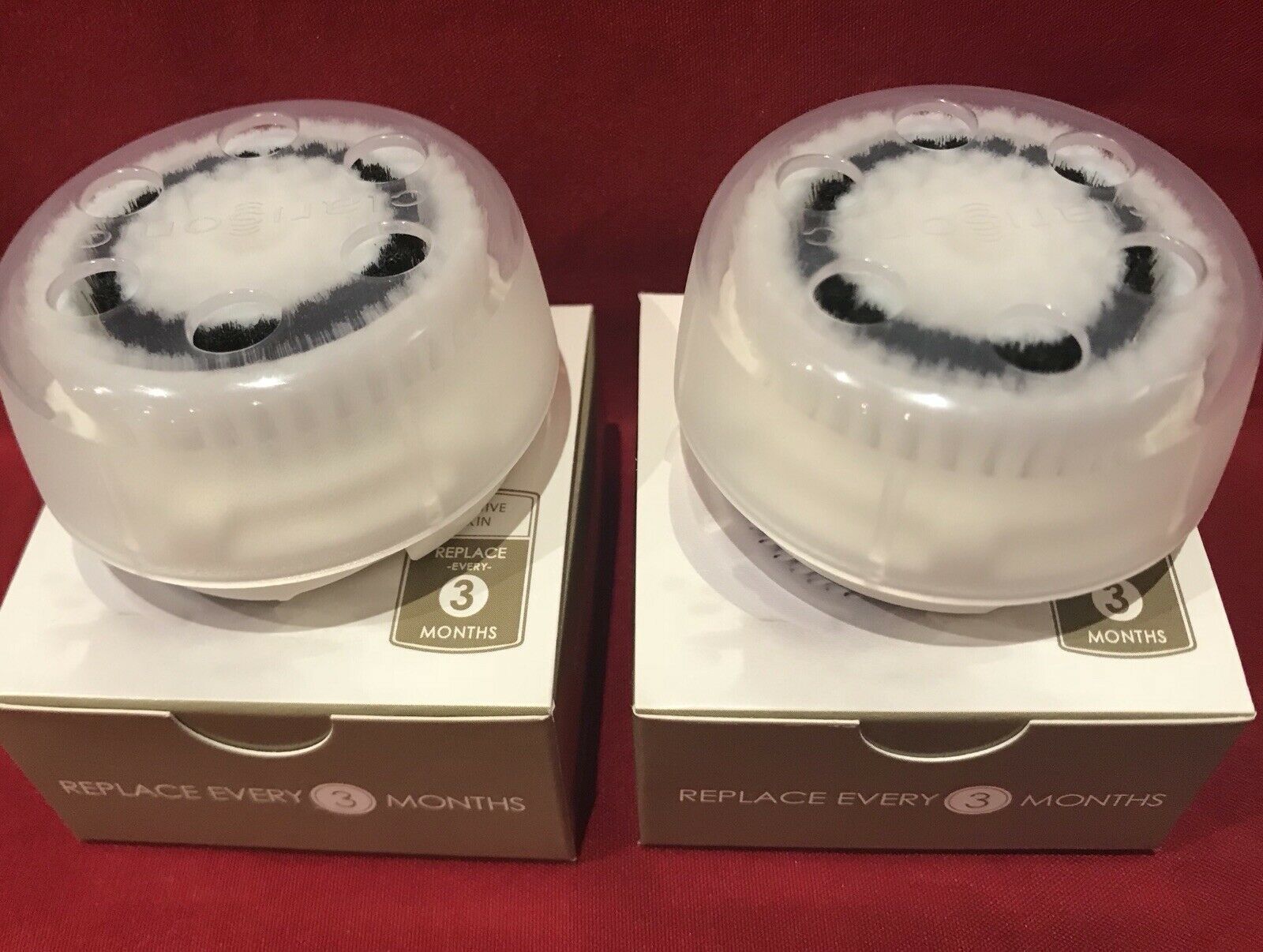 2 Pack CLARISONIC SENSITIVE Replacement Brush Head FITS MIA MIA2 PRO
