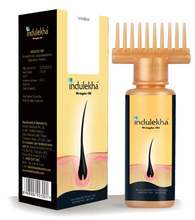 Indulekha Bringha Hair Oil Selfie Bottle 100ml (5 Pack)