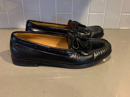 Men's Cole Haan Black Leather Kiltie Tassel Dress Loafers CO2691 Size 11 1/2 3E - $28.93