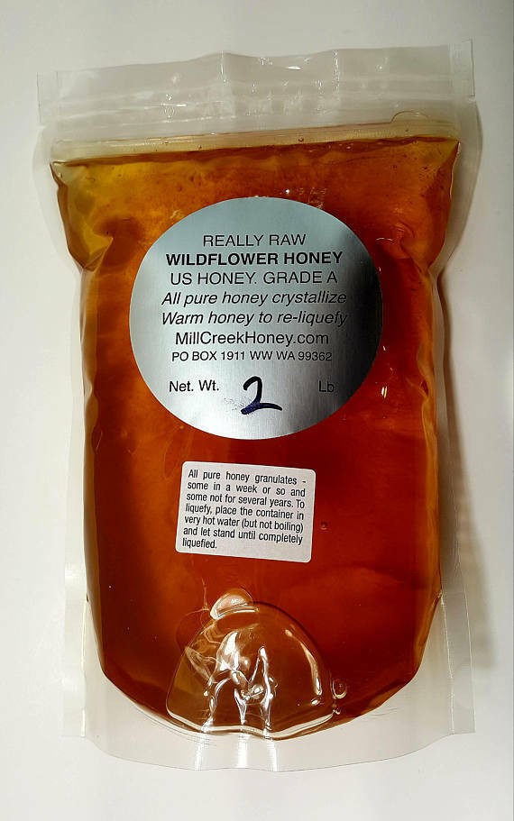 Grade A WILDFLOWER HONEY Natural Pure Really Raw Honey ! USPS SHIPPING !B