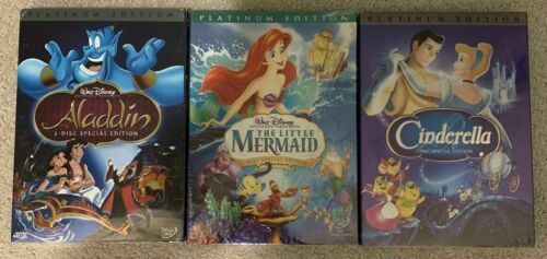 Aladdin, Cinderella, & The Little Mermaid (3-Disney DVD Combo) - Free ...