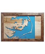 Outer Banks, North Carolina - Horizontal - laser cut wood map - $214.49+
