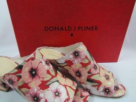 NIB Donald J Pliner Ellis Pink Women's Slide Mule Floral Pattern 060M - $38.94