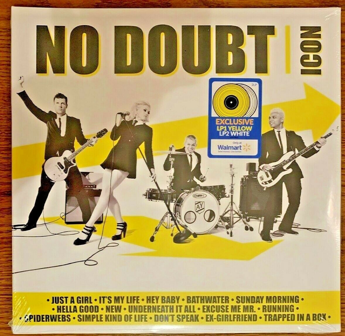 No Doubt Icon Greatest Hits Limited Edition Yellow And White Double Vinyl Lp Records