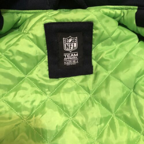 NFL Team Apparel Youth Size Large 14 16 Seattle Seahawks Coat Jacket Nice  Warm