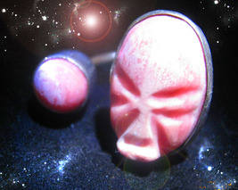 Pink alien stone haunted ring thumb200