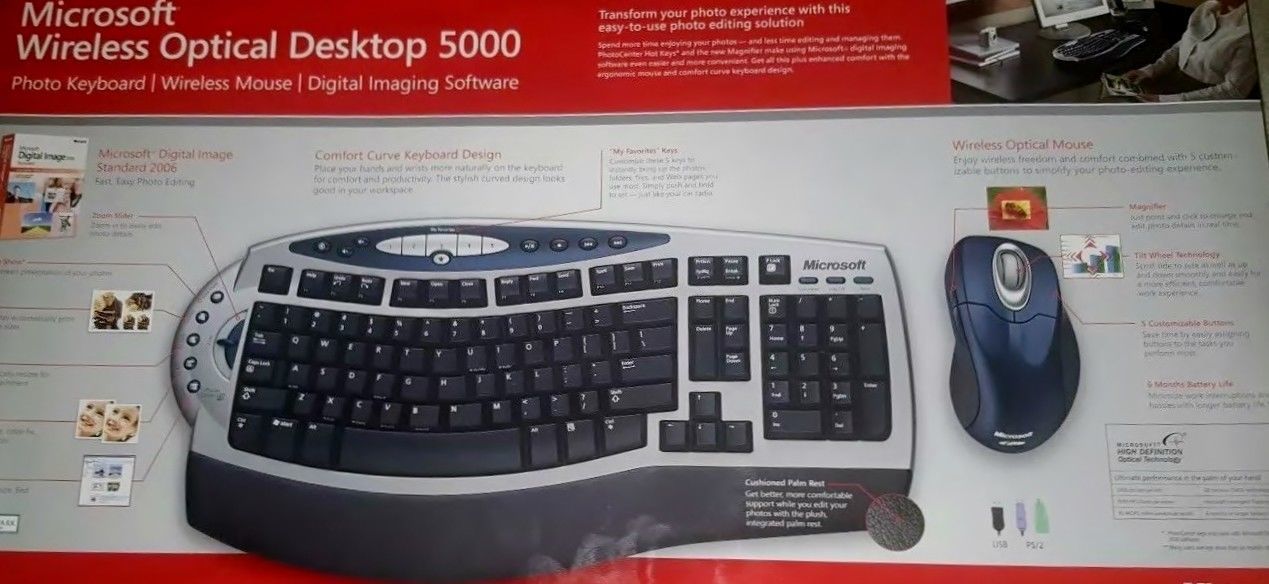 microsoft 5000 keyboard and mouse
