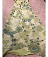 Women&#39;s Studio I Green Floral Sleeveless Dress Size 14 - $12.99