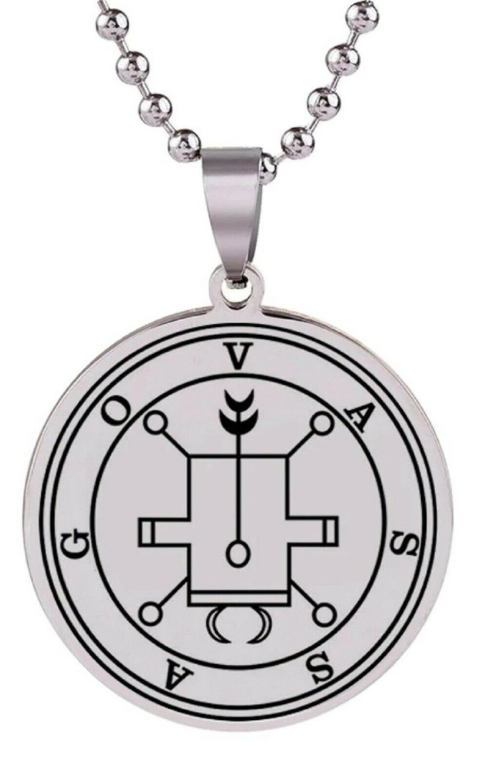 Sigil Vassago 28 Legion Ruler Occult Demon Goetia Seal Pendant Steel 20 ...