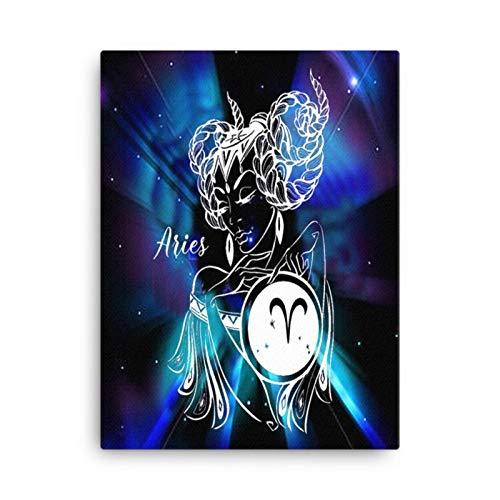 Express Your Love Gifts Aries Zodiac Horoscope Sign Constellation Canvas Print A