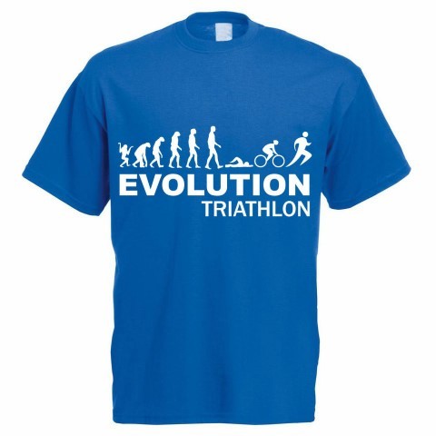 EVOLUTION TRIATHLON - Swim Bike Run Gift Funny Sport Men's T-Shirt