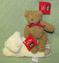 Eddie Bauer BEAR PLUSH Cream Polar Bear Tan Jointed Classic Teddy 7"-9" with TAG - $24.75