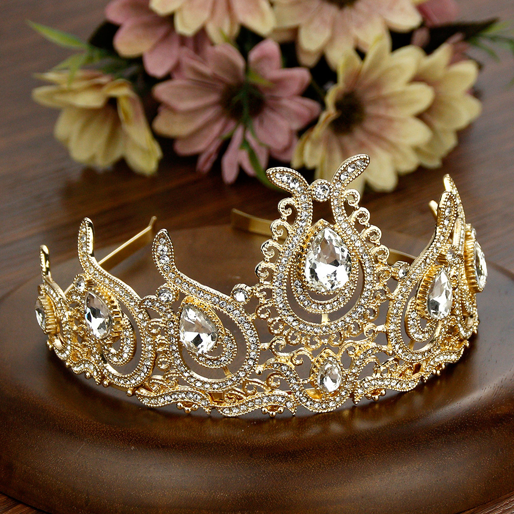 spicems Crystal Women Crown Algeria Morocco Tiaras Arab Ethnic Wedding ...