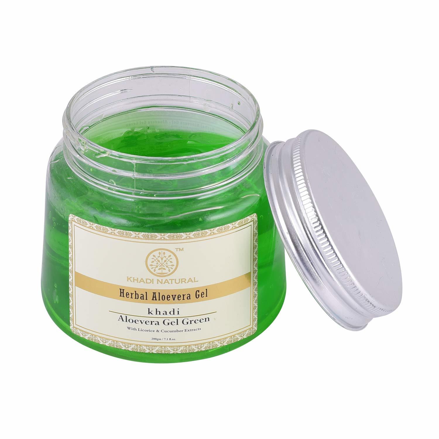 Khadi Natural Aloe Vera Gel, Green, 200g Free Shipping Other Skin