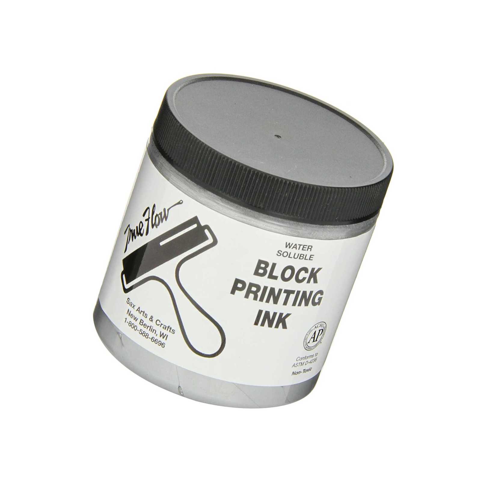 Sax Flow Water Soluble Printing Ink - 8 Ounce Jar - Silver
