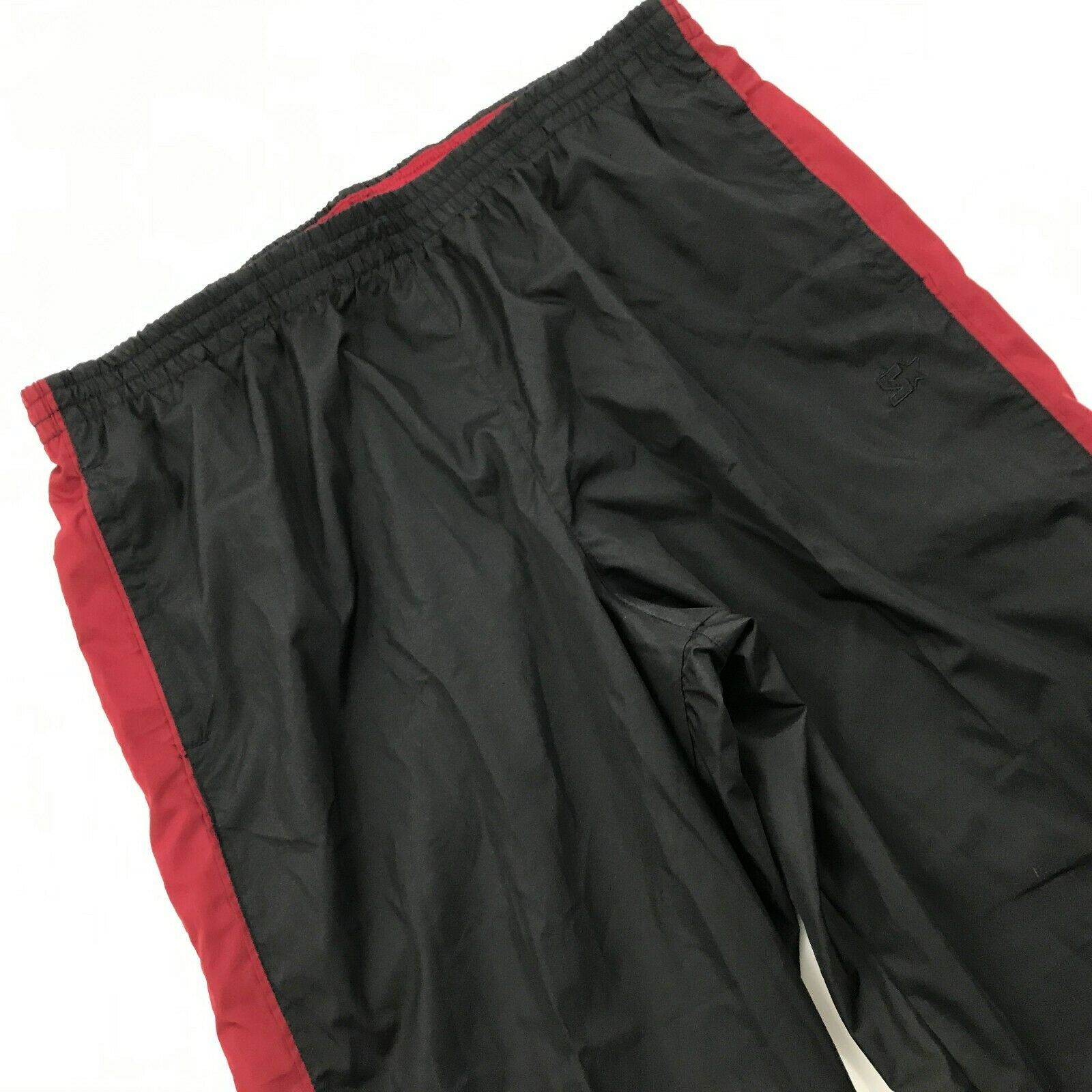 Starter Mens Workout Pants Size L 36 - 38 Mesh Lined Baggy Pant Zip ...