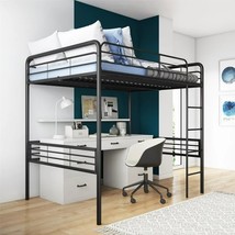 DHP Full Metal Loft Bed, Black for Kids - $175.00