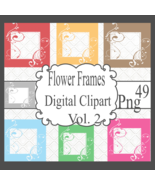 Flower Frames Digital Clipart Vol. 2 - $2.50