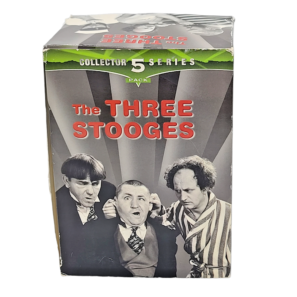 The THREE STOOGES Collector Series 5 Pack VHS Complete Box Set - VHS Tapes