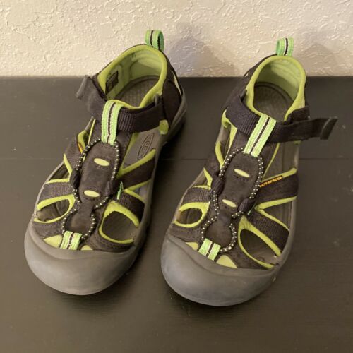 Keen Boys Venice H2 Sport Sandals Green Black Waterproof Sz 3 - $18.35