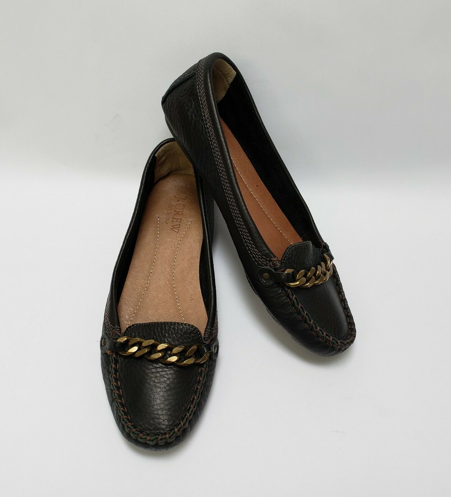 j crew black flats