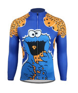 C Is For Cookie Monster Long Sleeve Cycling Jersey - $32.99