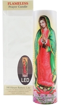 Virgin of Guadalupe , LED Flame-less Devotion Prayer Candle image 5