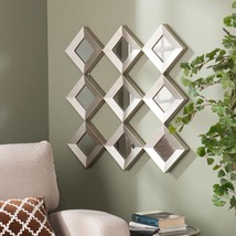 Silver Orchid Olivia Mirrored Squares Wall Sculpture - - $176.95