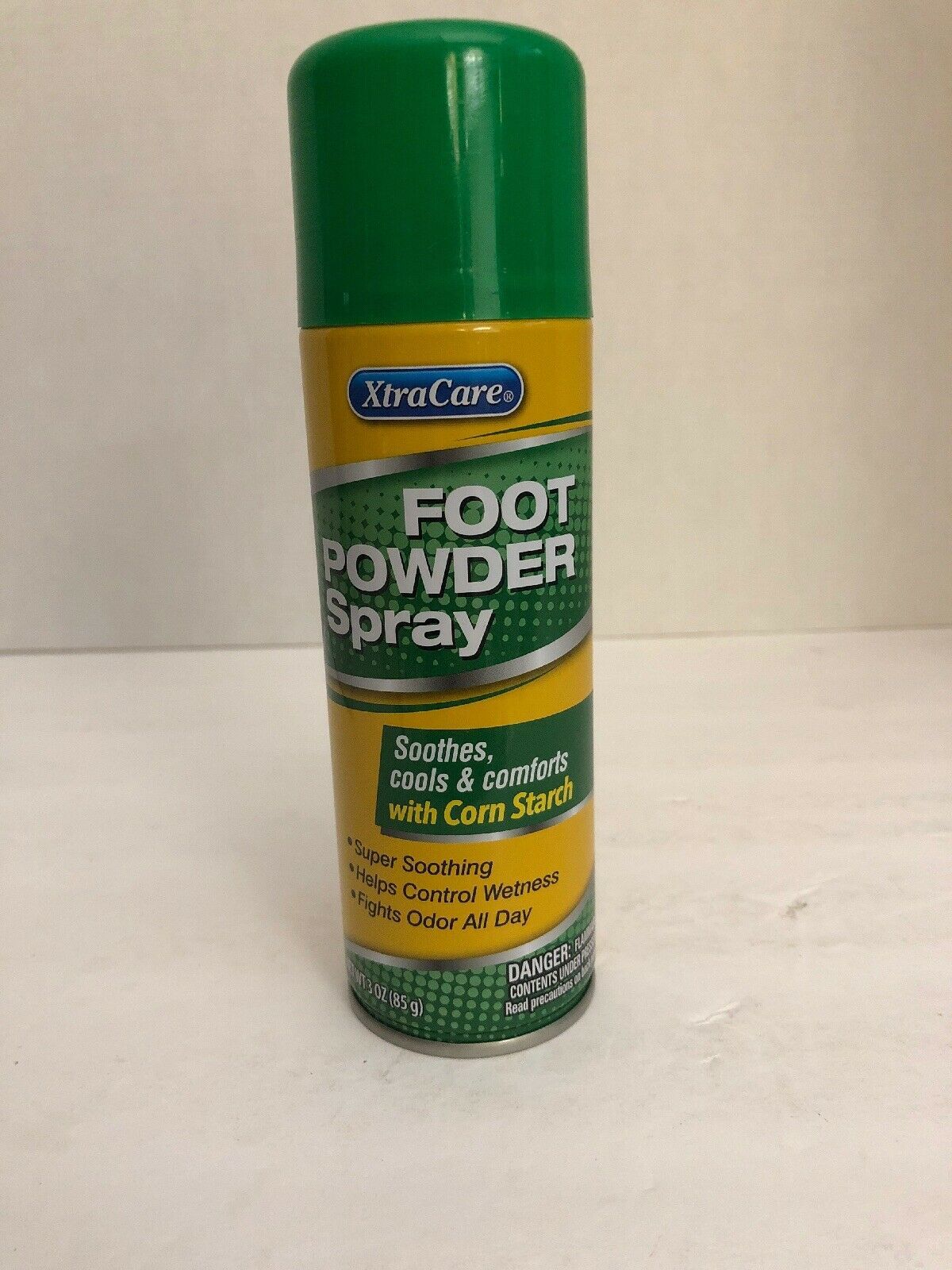 (2) Xtra Care Foot Powder Spray w/ Corn Starch NEW Cans 3 oz. Ea