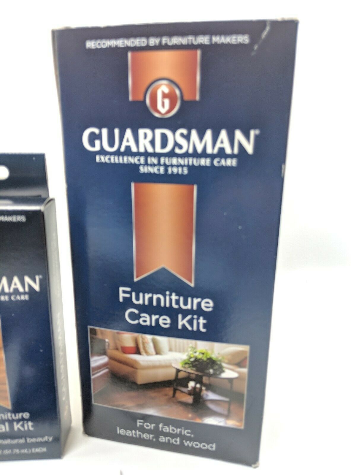 Guardsman Furniture Care Kit for Fabric Leather and Wood (br2/5