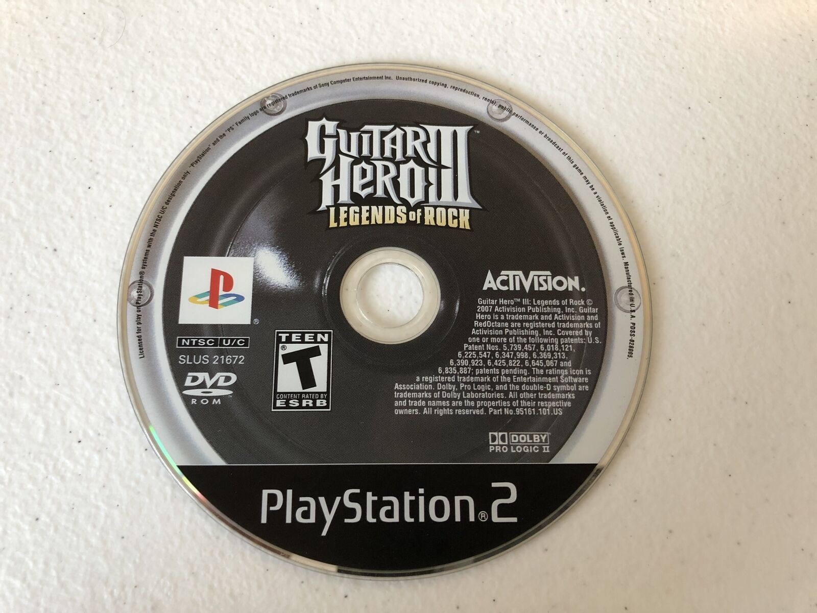 Guitar Hero III Legends of Rock - Playstation 2 PS2 - Cleaned & Tested ...