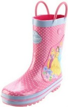 Disney Princess Pink Girls Slicker Rubber Boots XS/S (4/5) S (6/7) - $29.99