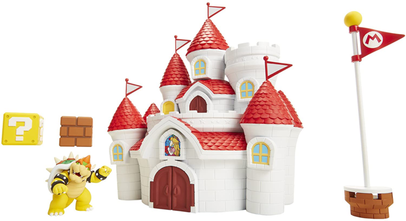 deluxe mushroom kingdom castle playset