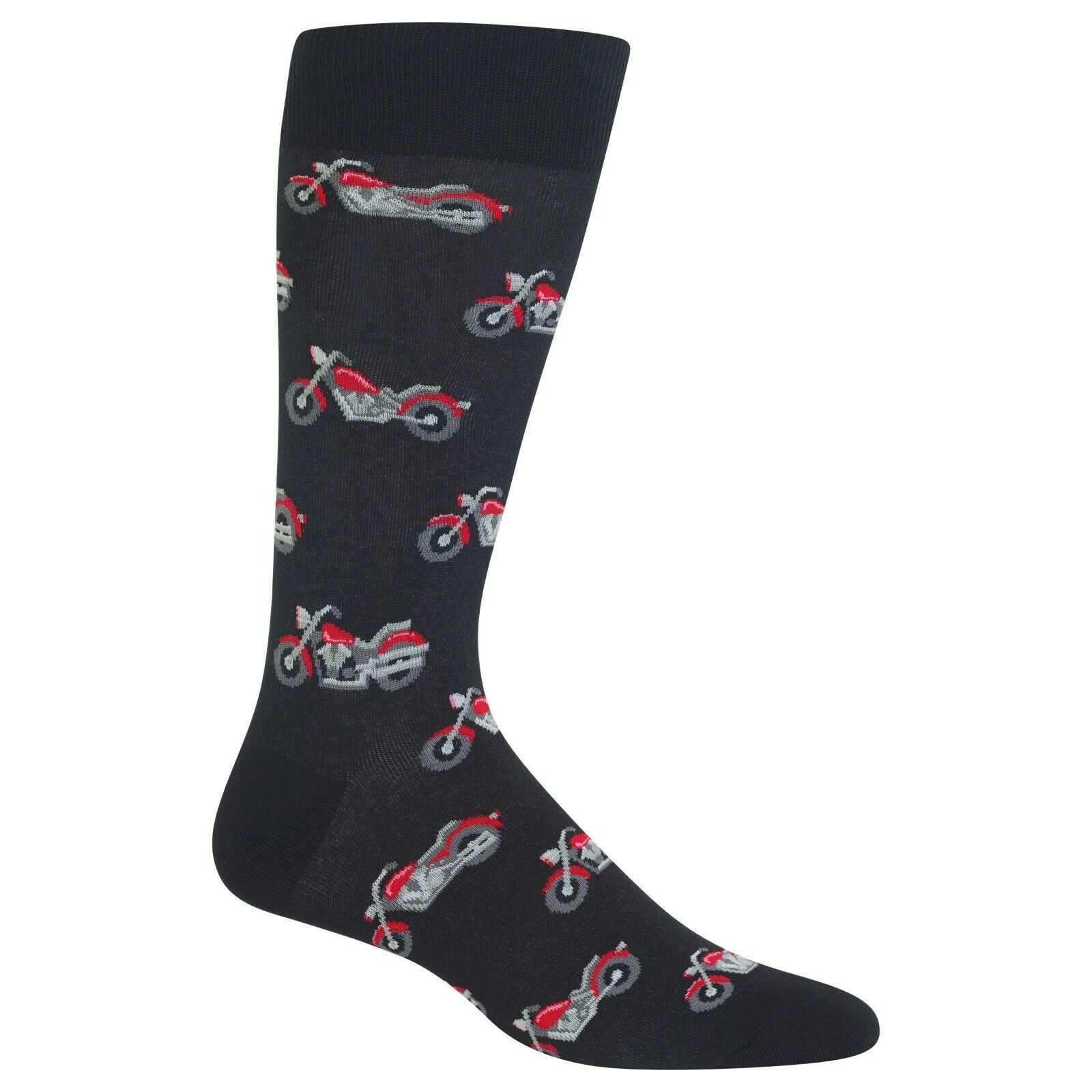 Motorcycles Hot Sox Dress Crew Sock Black New Men Size 1013 Easy Rider