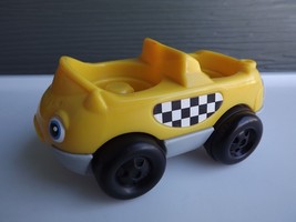 Fisher Price Little People Garage Car House Parking Ramp Yellow Taxi - $9.49