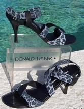 Donald Pliner Couture Leather Congo Mesh Elastic Shoe New Chambray Black $225 10 - $90.00