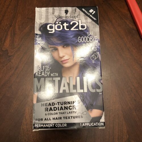 Got2b Metallic Permanent Hair Color, M67 Blue Mercury Hair Color