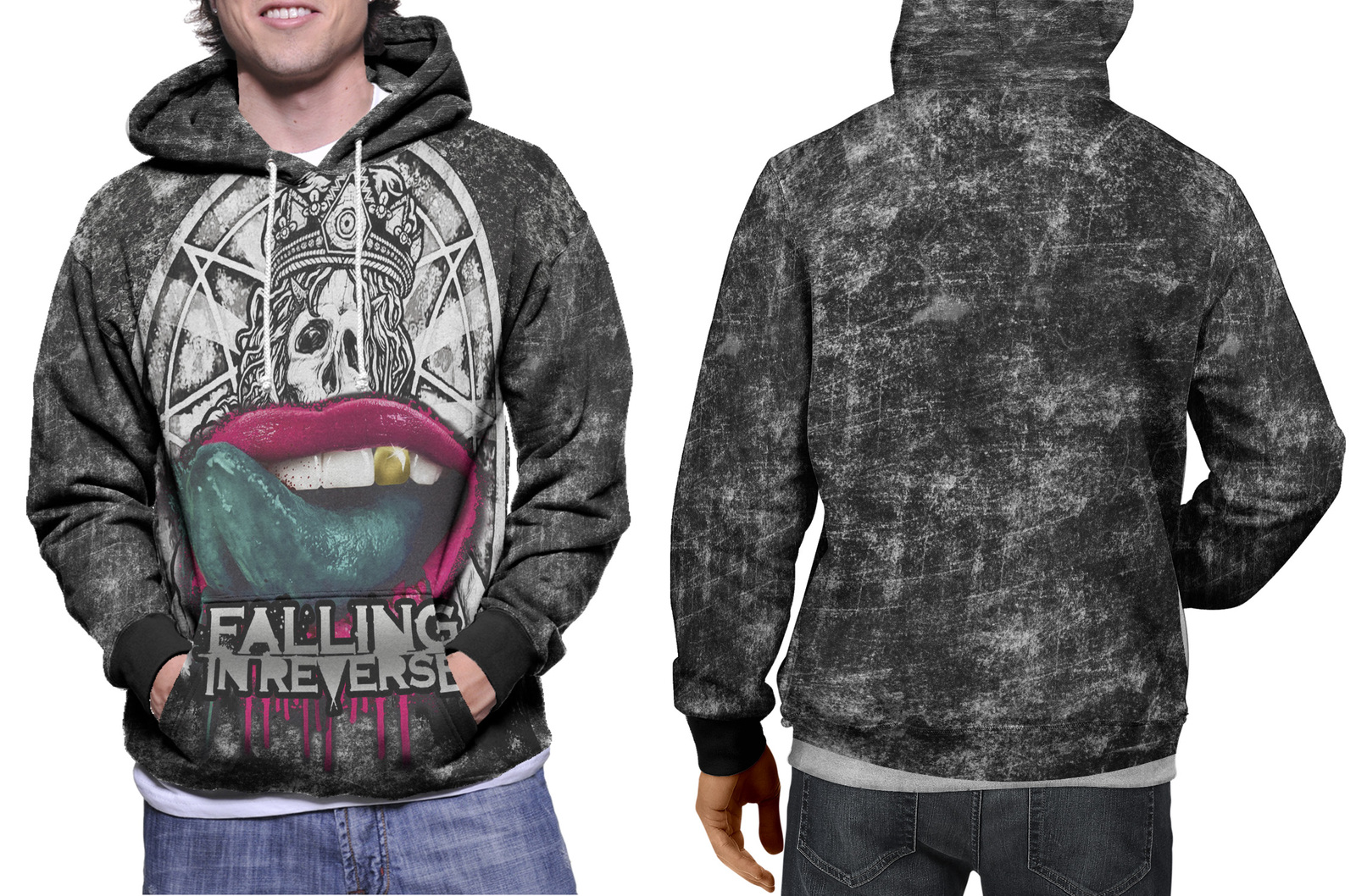 hoodie men's Falling in Reverse Band - Hoodies & Sweatshirts