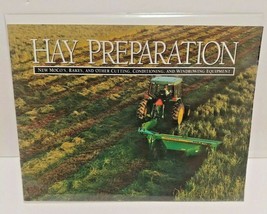 John Deere Vintage Hay Preparation Brochure Moco's Rakes Windrowing Equipment  - $37.39