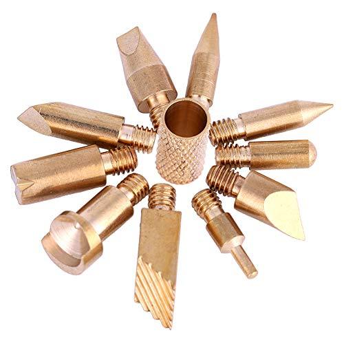 23 Pcs Brass Wood Burning Tip Sets Woodburning Tool Kit for Wood