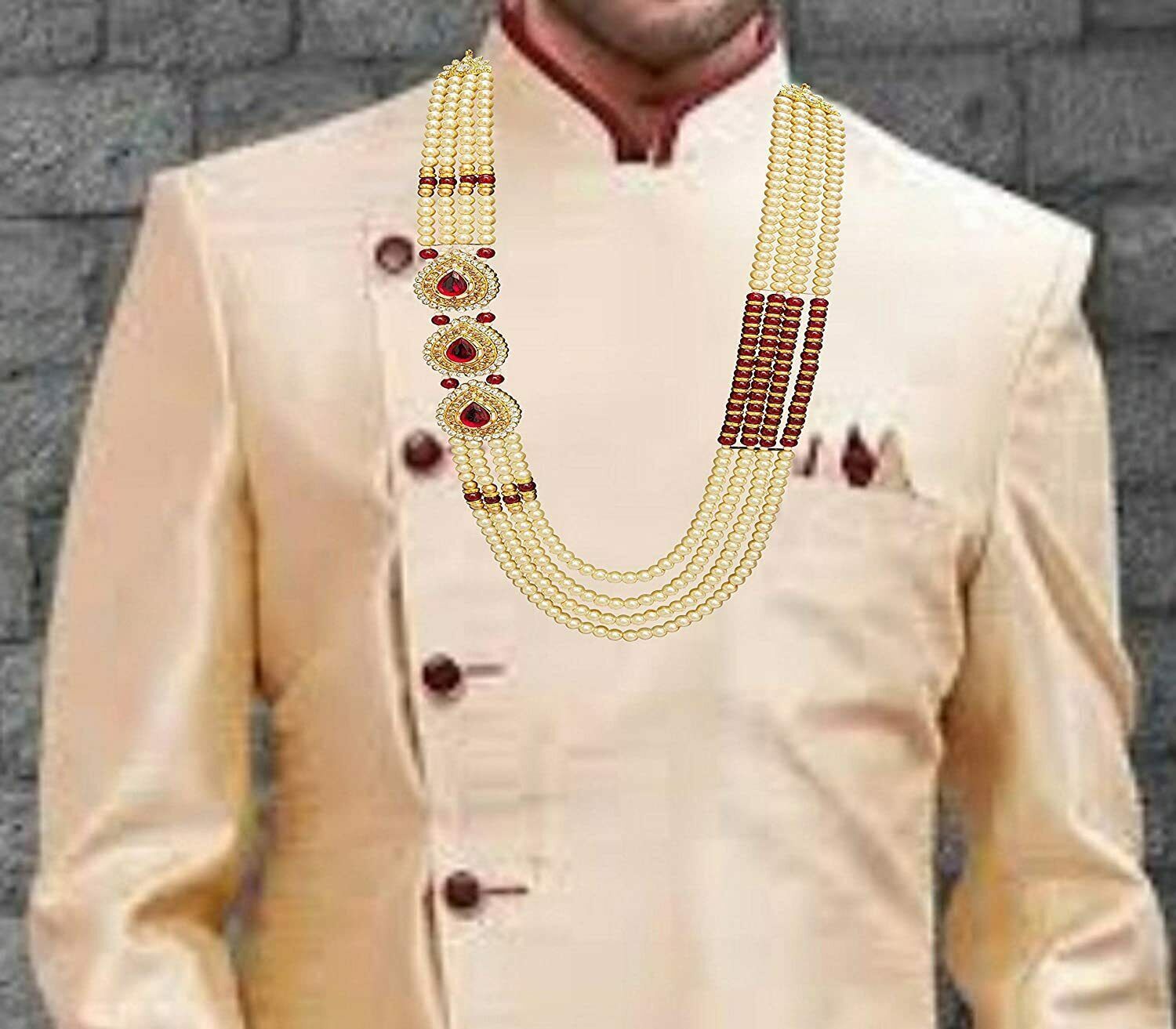 Pearl Wedding Necklace Jewellery Groom 