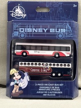 Disney Parks Transportation Bus Diecast Set of 2 NEW image 1