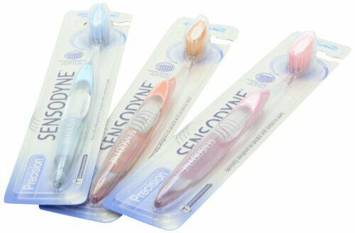 SENSODYNE Toothbrush Precision Soft Silky Bristles for Sensitive Teeth - 3 Units